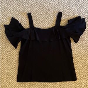 Jcrew Ruffle off the shoulder top